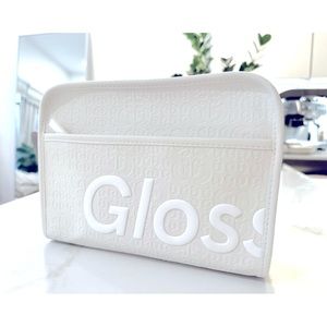 GLOSSIER 2023 Holiday Large Beauty Make Up Bag Snow White